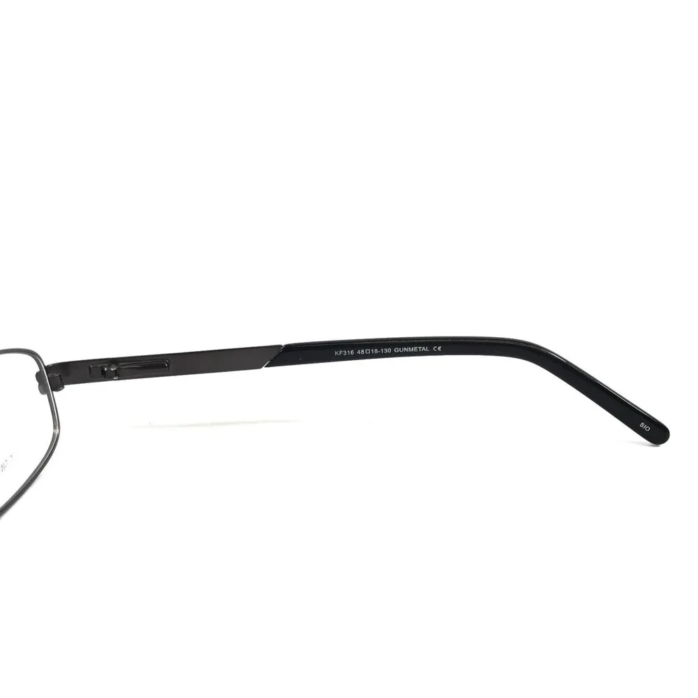 Float Kids Eyeglasses Frame KF316 GUNMETAL Rectangle Full Rim Titanium 48-18-130